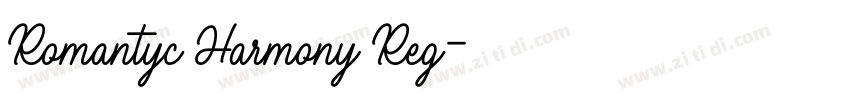 Romantyc Harmony Reg字体转换